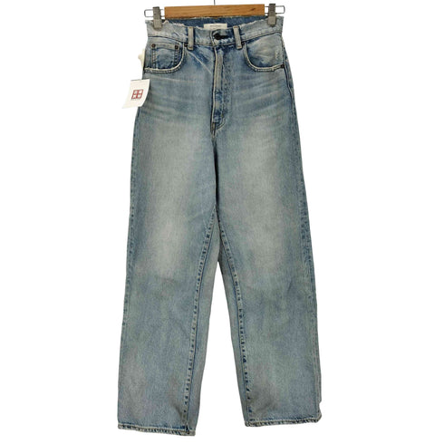 マウジー moussy HW DAMAGE LOOSE STRAIGHT ダメージ デニム パンツ レディース 26