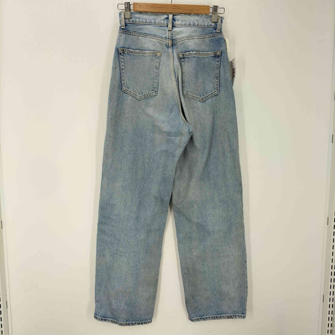 マウジー moussy HW DAMAGE LOOSE STRAIGHT ダメージ デニム パンツ レディース 26