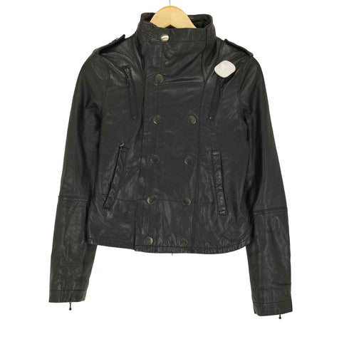 マウジー moussy lamb leather 変形レザージャケット レディース JPN:2