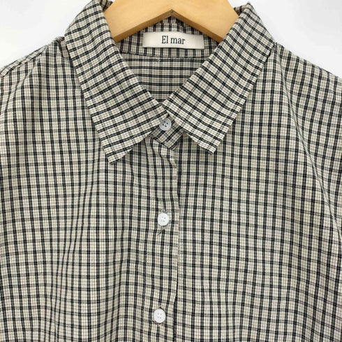 CANAL JEAN El mar コットンチェックシャツ ボックス レディース ONE SIZE