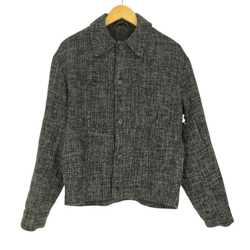 ザラ ZARA テクスチャー シャツジャケット メンズ import:S