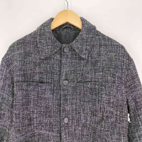 ザラ ZARA テクスチャー シャツジャケット メンズ import:S