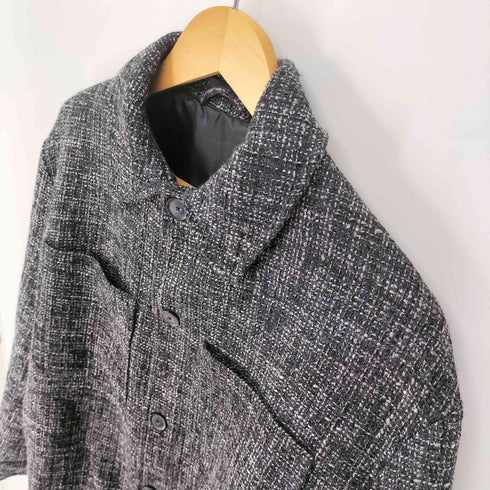 ザラ ZARA テクスチャー シャツジャケット メンズ import:S