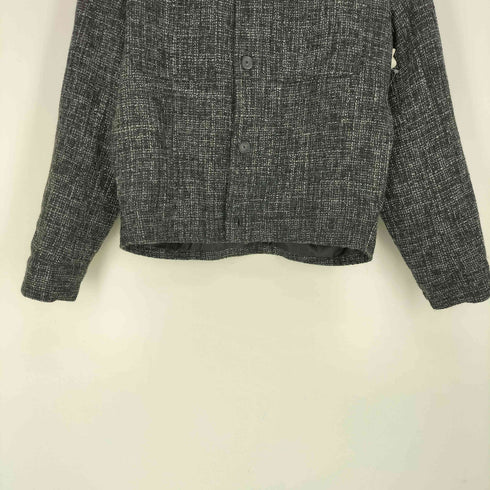 ザラ ZARA テクスチャー シャツジャケット メンズ import:S