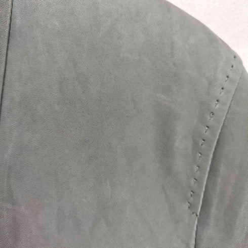 real leather レザースタンドカラージャケット メンズ