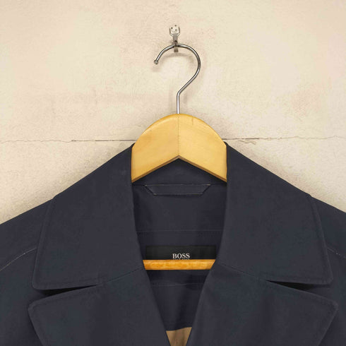 ボスヒューゴボス BOSS HUGO BOSS バイカラー ハーフトレンチ メンズ