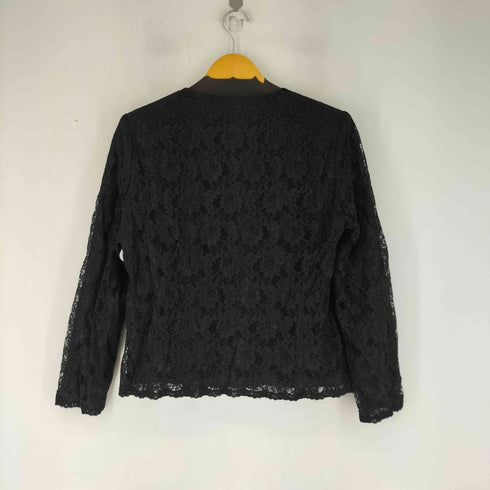 LUNESOIR レース ノーカラージャケット レディース 15ABR