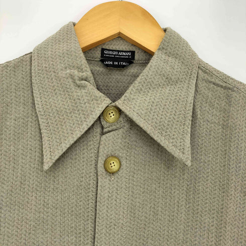 ジョルジオアルマーニ Giorgio Armani 90s 黒タグ イタリア製 L/S レギュラーカラーシャツ メンズ EUR:46