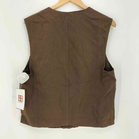 エンポリオアルマーニ EMPORIO ARMANI 80s~90s イタリア製 比翼ジップ Vネックベスト メンズ EUR:48