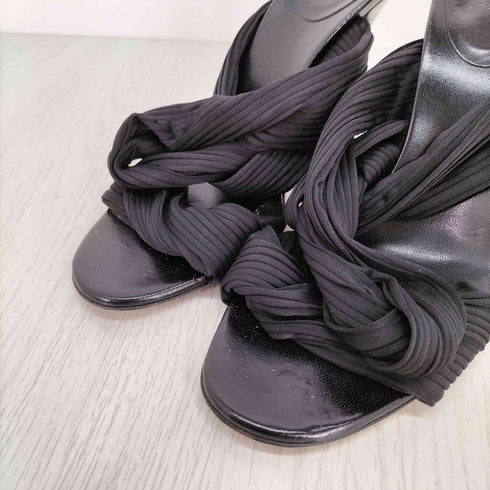 グッチ GUCCI プリーツ ストラップ ピンヒール レディース EUR:37