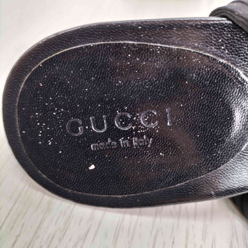 グッチ GUCCI プリーツ ストラップ ピンヒール レディース EUR:37