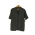 Tasso Elba シルク100% リーフ オープンカラーシャツ メンズ import:L