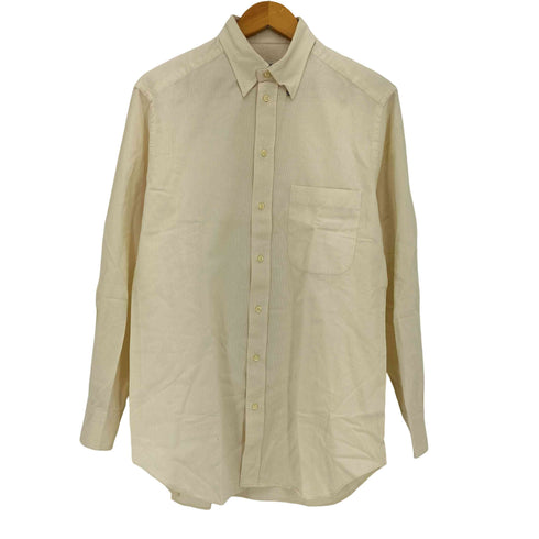 ジョルジオアルマーニ Giorgio Armani 80s~90s 白タグ イタリア製 シングルポケット コーデュロイ L/Sボタンダウンシャツ メンズ 38/15