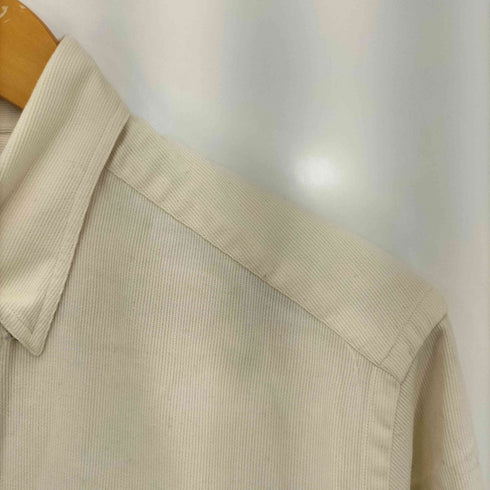 ジョルジオアルマーニ Giorgio Armani 80s~90s 白タグ イタリア製 シングルポケット コーデュロイ L/Sボタンダウンシャツ メンズ 38/15