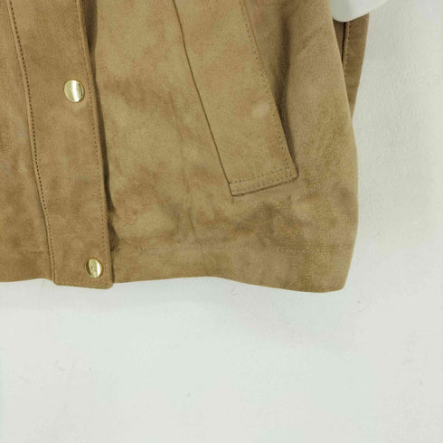 ザラ ZARA スエード ハイネック ジャケット レディース US XS