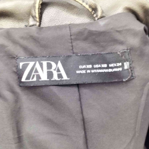 ザラ ZARA ダブル ライダースジャケット レディース US XS