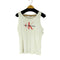 カルバンクラインジーンズ Calvin Klein Jeans フロントプリント リブタンクトップ レディース import:XXL