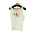 カルバンクラインジーンズ Calvin Klein Jeans フロントプリント リブタンクトップ レディース import:XXL