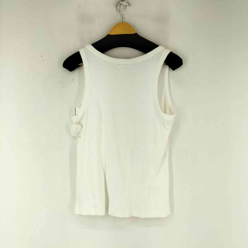 カルバンクラインジーンズ Calvin Klein Jeans フロントプリント リブタンクトップ レディース import:XXL