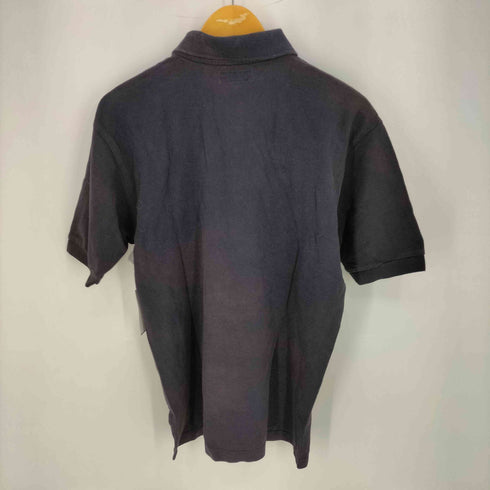 アルマーニコレツィオーニ ARMANI COLLEZIONI 80s~90s 白タグ イタリア製 ロゴ刺繍 S/S ポロシャツ メンズ import:M