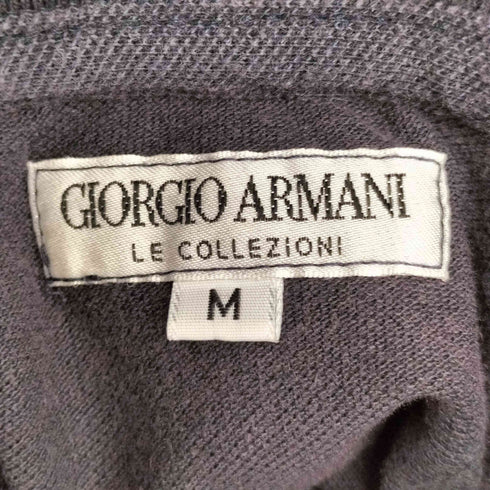 アルマーニコレツィオーニ ARMANI COLLEZIONI 80s~90s 白タグ イタリア製 ロゴ刺繍 S/S ポロシャツ メンズ import:M