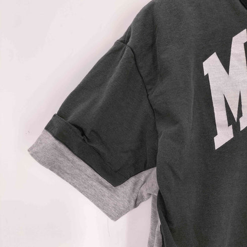 コムデギャルソン COMME des GARCONS 13ss カレッジロゴドッキングTシャツ メンズ import:L