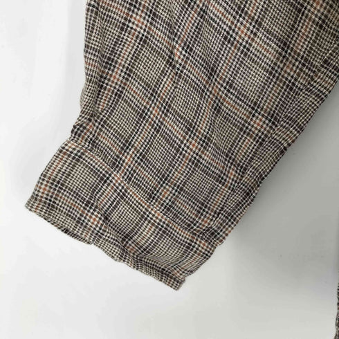 アデイインザライフユナイテッドアローズ A day in the life UNITED ARROWS リネンチェック ジップシャツ メンズ import:L
