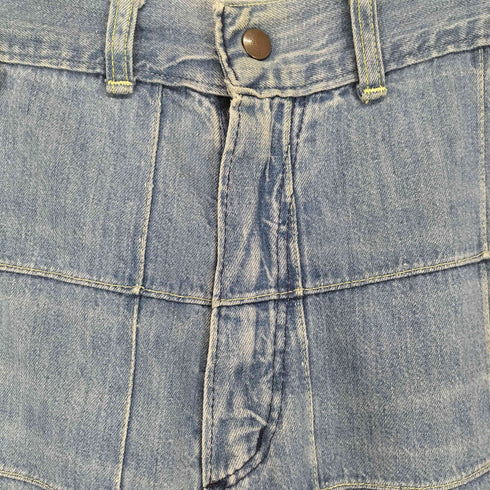 ラングラー Wrangler パッチワークフレアデニムパンツ レディース 9/10