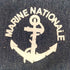 MARINE NATIONALE ロゴプリント デニムオーバーオール メンズ