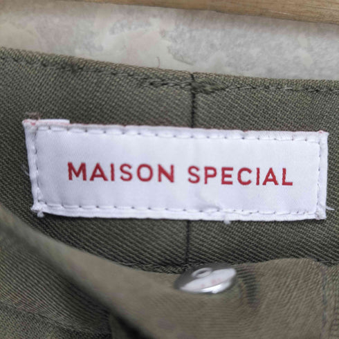 メゾンスペシャル MAISON SPECIAL マルチファブリックスタプレフレアパンツ レディース 36