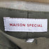 メゾンスペシャル MAISON SPECIAL マルチファブリックスタプレフレアパンツ レディース 36