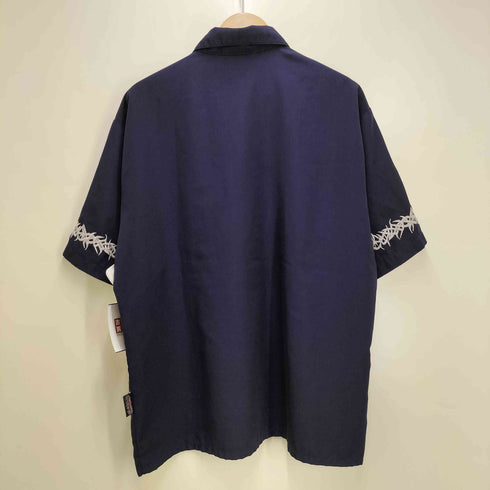 SAPPHIRE LOUNGE 90S 刺繍 オープンカラー S/S シャツ メンズ import:L