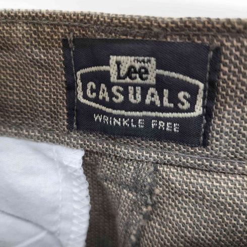 リー Lee Casuals 90S ピンチェック コットン スラックス パンツ メンズ 34
