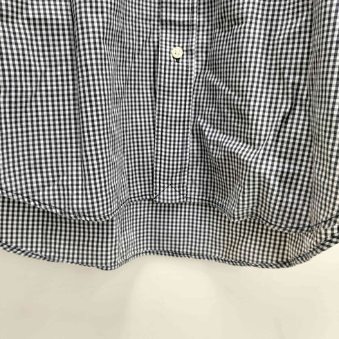 ラルフローレン RALPH LAUREN 00S YARMOUTH ロゴプリント チェック オックスフォード ショートスリーブ ボタンダウンシャツ メンズ import:M