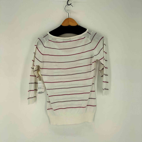 ジョンスメドレー JOHN SMEDLEY ボーダー コットンニット レディース import:S