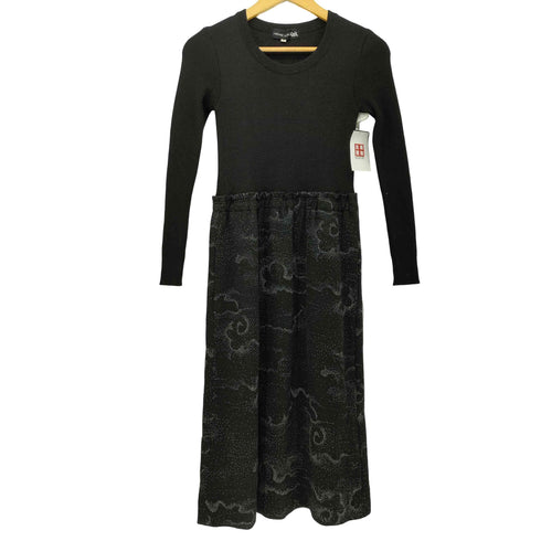 ハナエモリ HANAE MORI 切り替えデザイン ニットワンピース レディース JPN:9号