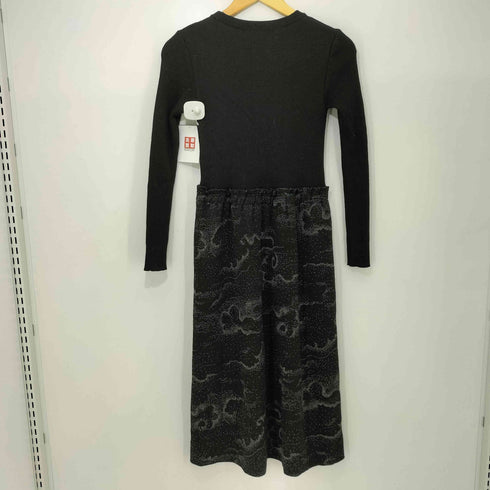 ハナエモリ HANAE MORI 切り替えデザイン ニットワンピース レディース JPN:9号