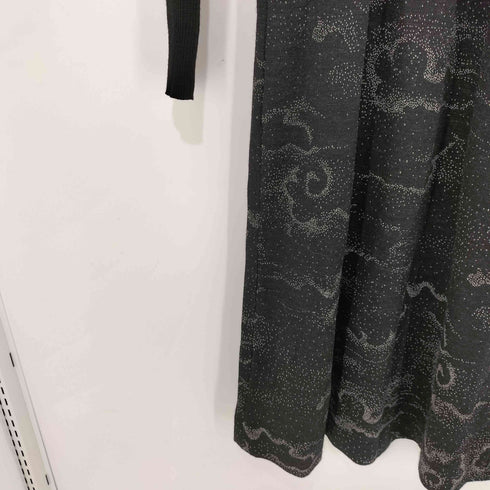 ハナエモリ HANAE MORI 切り替えデザイン ニットワンピース レディース JPN:9号
