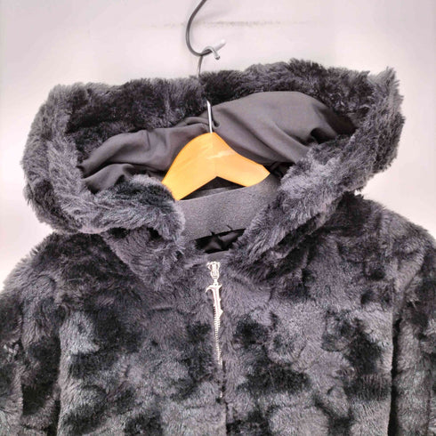 vock フェイクファー フーデッドジャケット レディース M