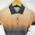 ジョンスメドレー JOHN SMEDLEY ボーダー コットンニットポロシャツ レディース