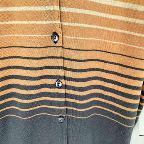 ジョンスメドレー JOHN SMEDLEY ボーダー コットンニットポロシャツ レディース