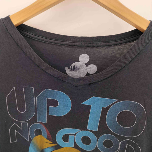 UP TO NO GOOD キャラクタープリント VネックTシャツ メンズ M