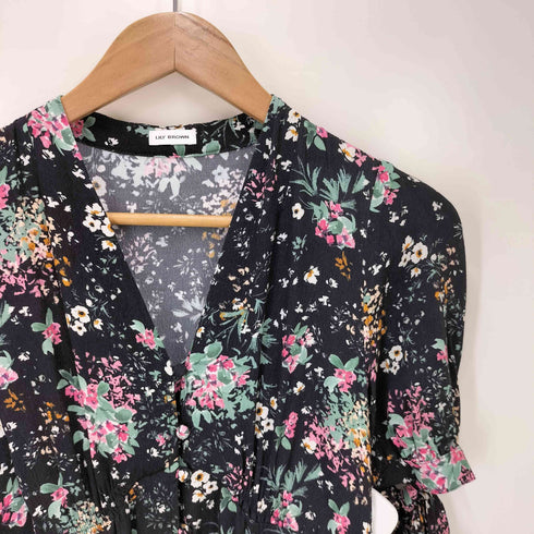リリーブラウン Lily Brown 25SS レーヨンプリントフレアワンピース レディース JPN:0