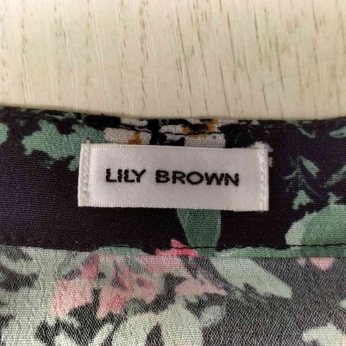 リリーブラウン Lily Brown 25SS レーヨンプリントフレアワンピース レディース JPN:0