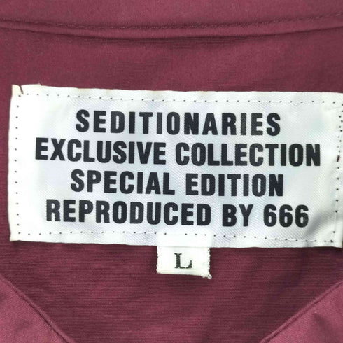 セディショナリーズバイトリプルシックス SEDITIONARIES by 666 ピーターパンシャツ ラウンドカラー メンズ JPN:L