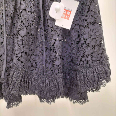 アナスイ ANNA SUI USA製 レーヨン混 フラワー レース ポンチョ Y2K レディース P