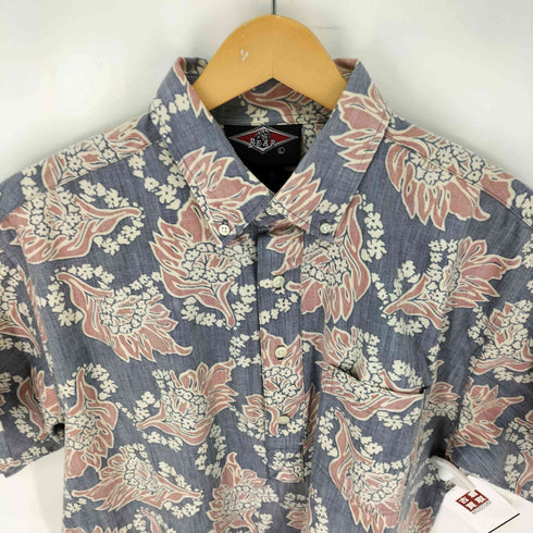 ベアー Bear リバースプリント プルオーバーアロハシャツ メンズ import:L