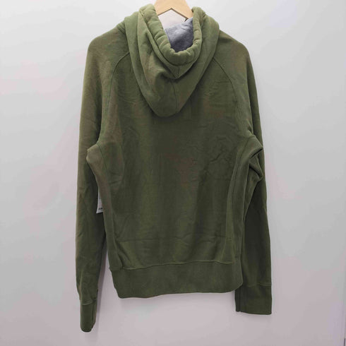 アバクロンビーアンドフィッチ Abercrombie & Fitch 00S ダメージ ナンバリング 9 刺繍 ハーフジップ プルオーバー フーディー パーカー Y2K メンズ import:L