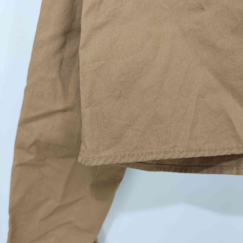 ザラ ZARA クロップド ポプリン L/S シャツ レディース import:S