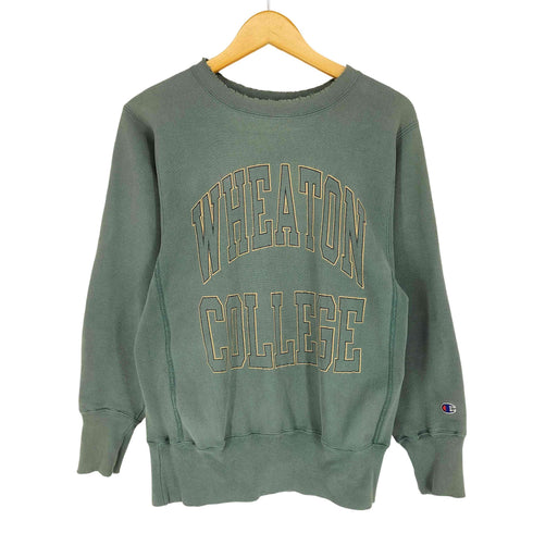 チャンピオン Champion 90s REVERSE WEAVE WHEATON COLLEGE 二段 クルーネックスウェット メンズ M